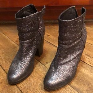Rag & Bone Crinkle Gunmetal Newbury boots